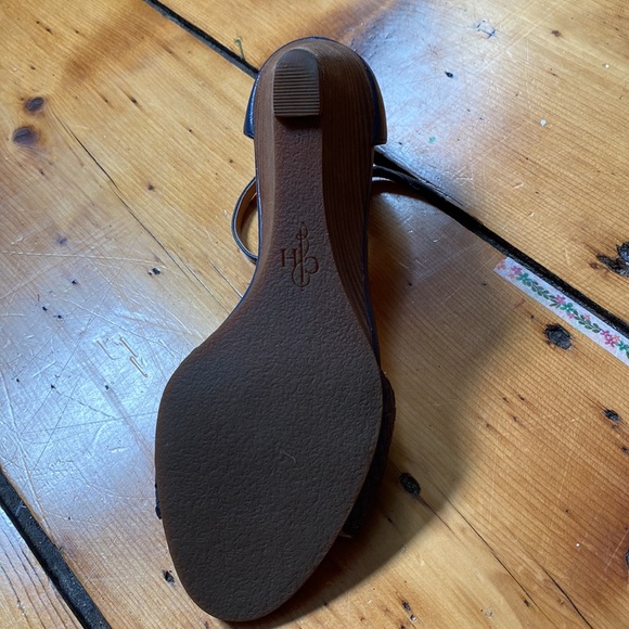 Cole Haan navy blue wedge sandals - Picture 8 of 8